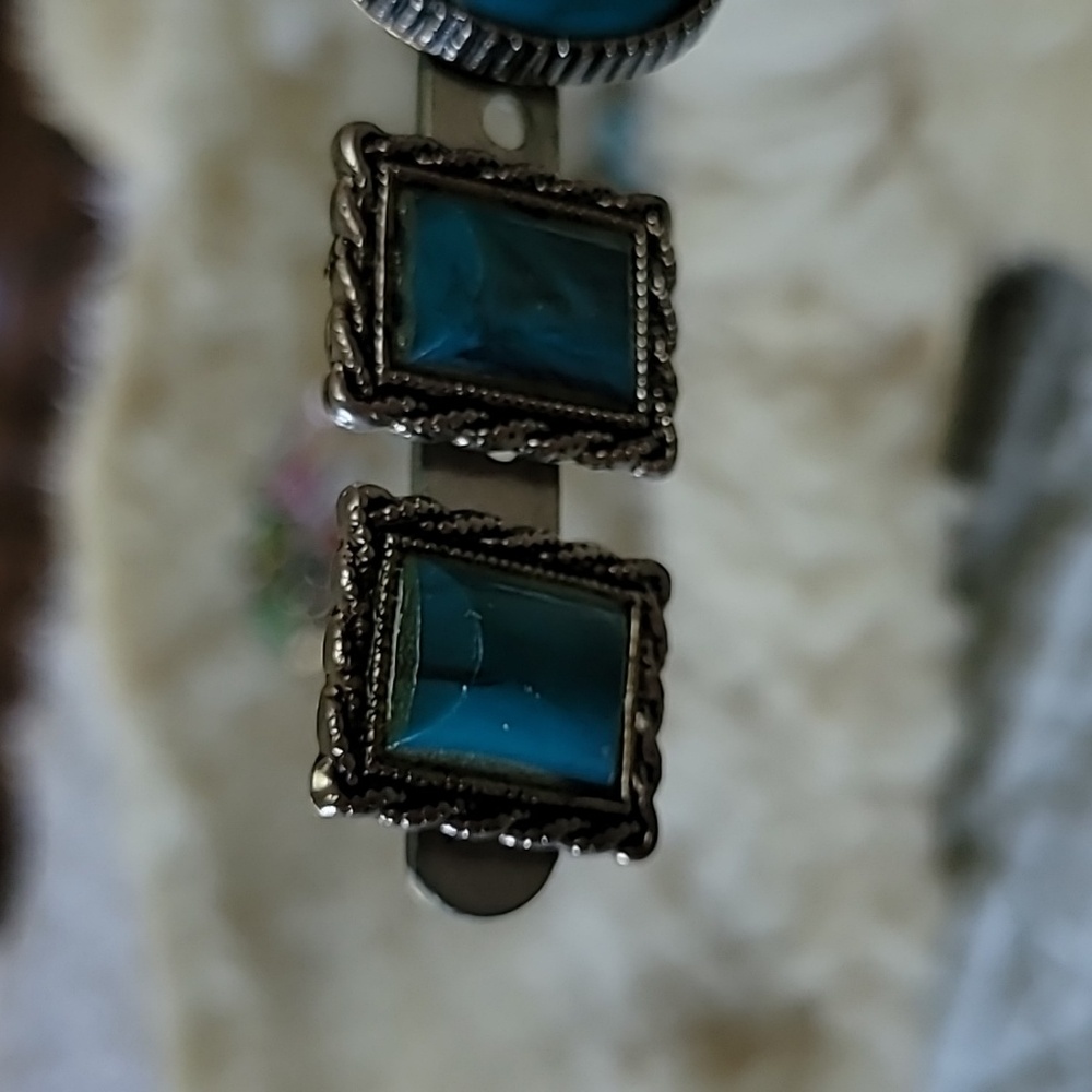 Vintage Art Deco Southwestern Boho screwback earrings